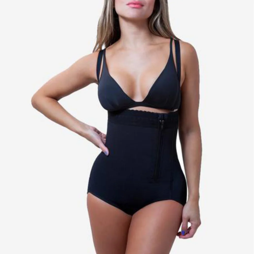 

High Quality One-Piece Women'S Corset Women'S Body Shaper Post Liposuction Girdle Clip And Zip Bodysuit