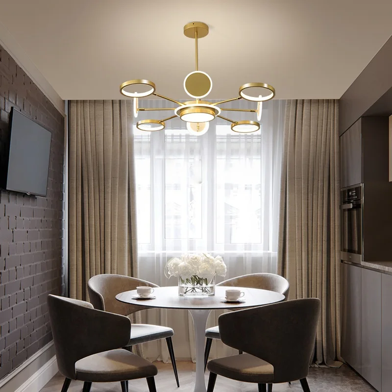 Новая современная молекулярная гостиная люстра столовая лампы коммерческие