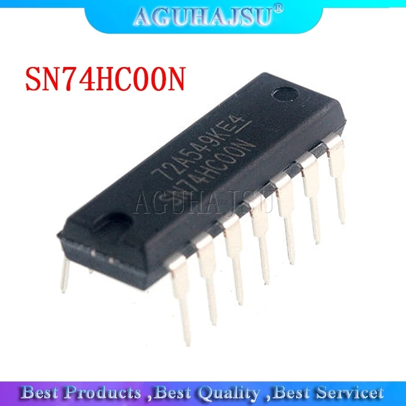10 шт. SN74HC00N SN74HC00 DIP14 DIP 74HC00 новый оригинальный|Интегральные схемы| |