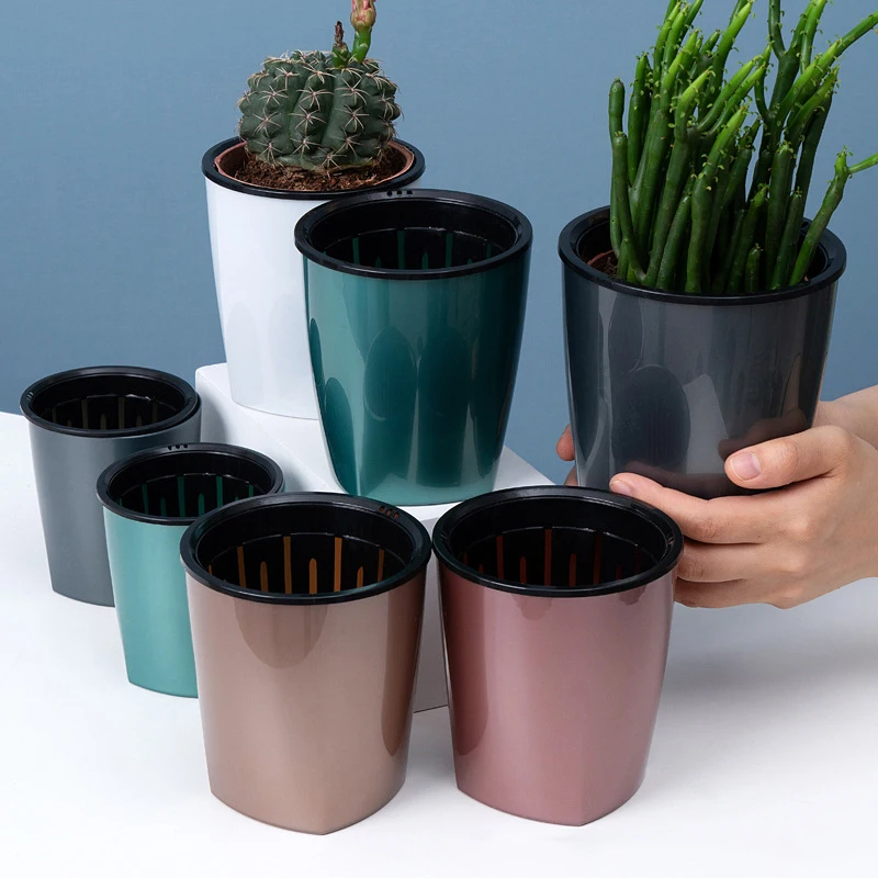 

Lazy Flower Pot Automatic Water Absorption Plant Hydroponic for Home Garden горшок для цветов Plant Pot Macetas ваза maceteros
