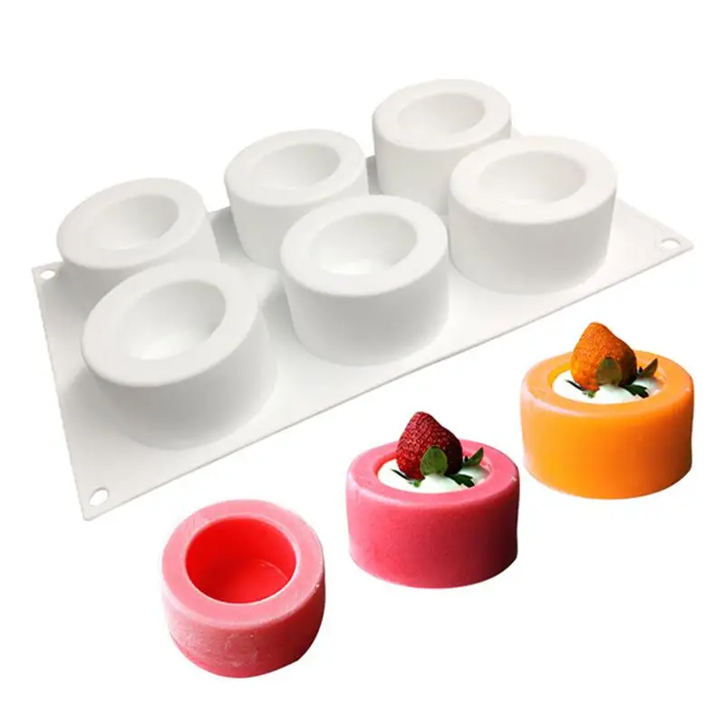 

Silicone Mold Creative DIY 6-Grid Cake Mold Jelly Mold Baking Mold for Easter