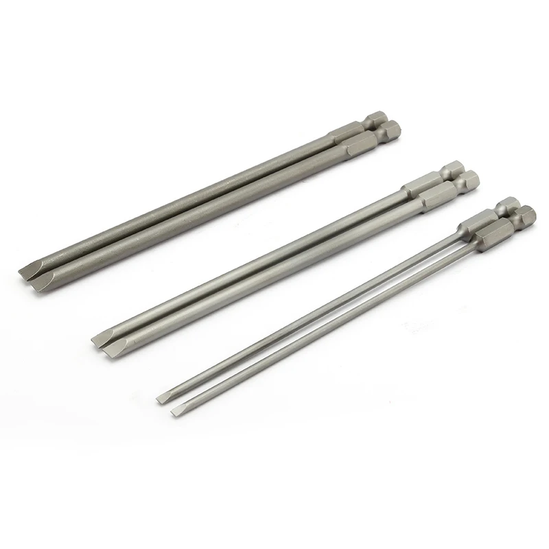 

Noreturn 150mm Electric Screwdriver Head One - Word Electric Head Lengthened Magnetic Flat Head S2 Flat Mouth Head