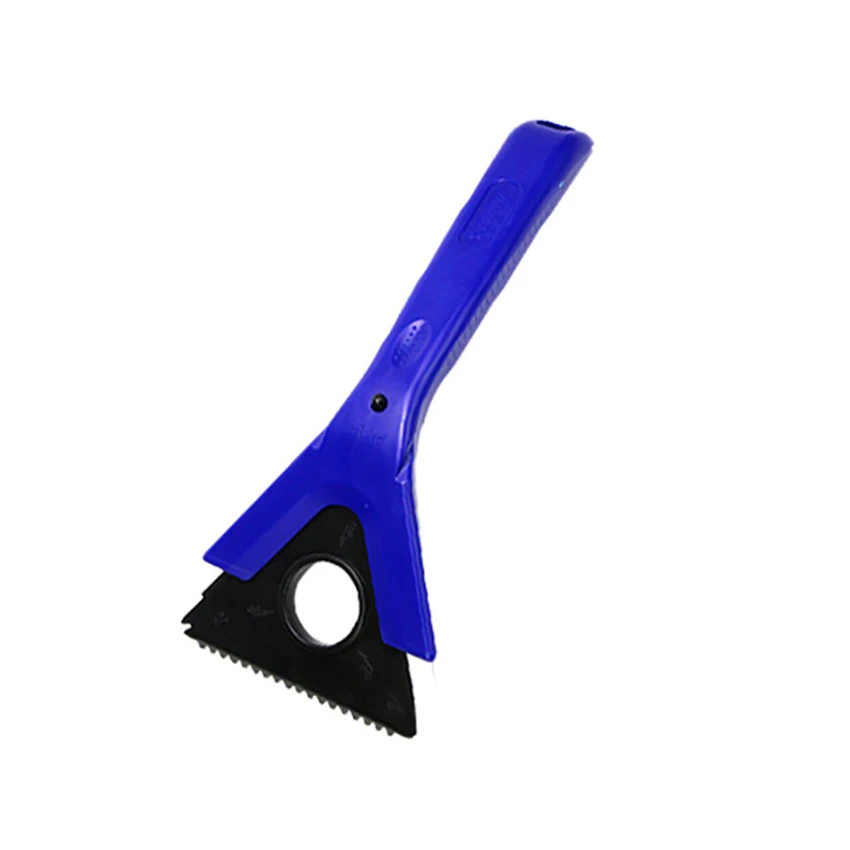 

Snow Removal Tool, Triangular Blade with Serrated, Non-Slip Handle, Car Windshield Ice Scraper Remover Shower Squeegee