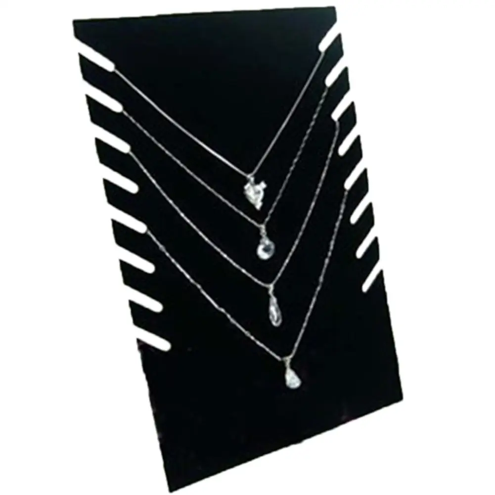 Бархатные ювелирные изделия Дисплей стенд ожерелье браслет с подвеской