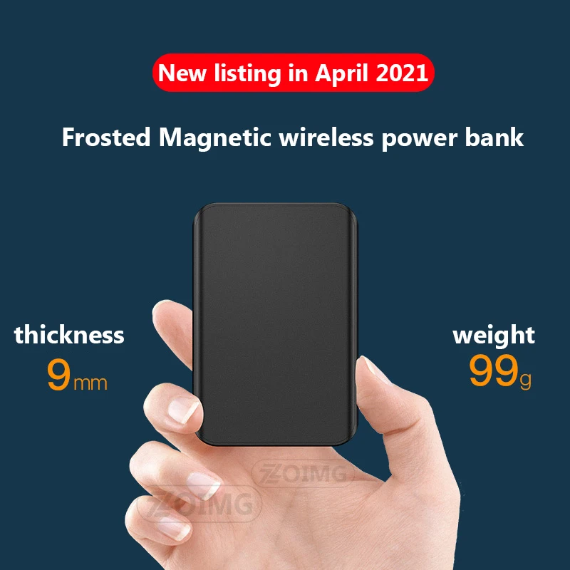power bank ultra thin 15w magnetic wireless mobile phone battery powerbank fast charger for iphone 12 13 pro max xiaomi samsung free global shipping