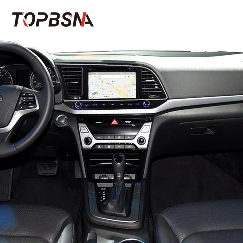 Автомобильный DVD плеер TOPBSNA Android 10 для Hyundai Elantra 2016 2017 2018 Wi Fi мультимедиа 2 Din GPS