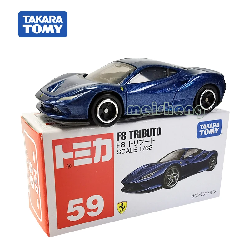 

TAKARA TOMY TOMICA масштаб 1/62 Ferrari F8 Tributo 59 литой металлический автомобиль Модель автомобиля игрушки подарки коллекционные украшения