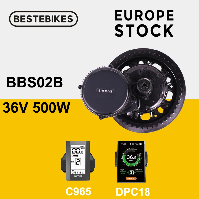 Bafang BBS02B BBS02 е байка 36В 500 Вт середине приводной двигатель 8fun велосипедного