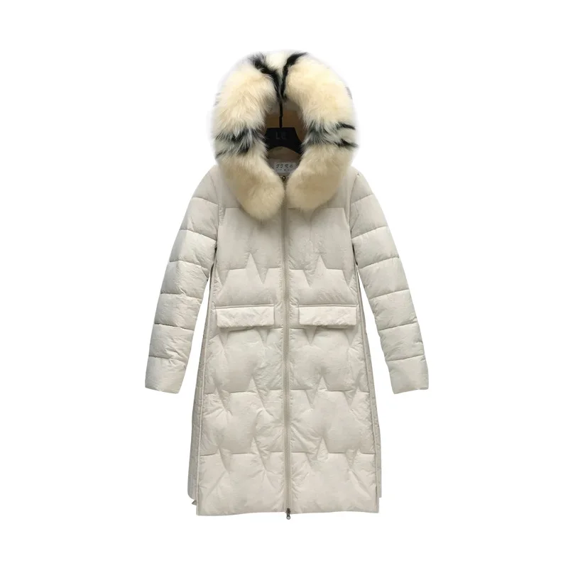 Куртка женская с капюшоном и искусственным лисьим мехом|Женские парки| |