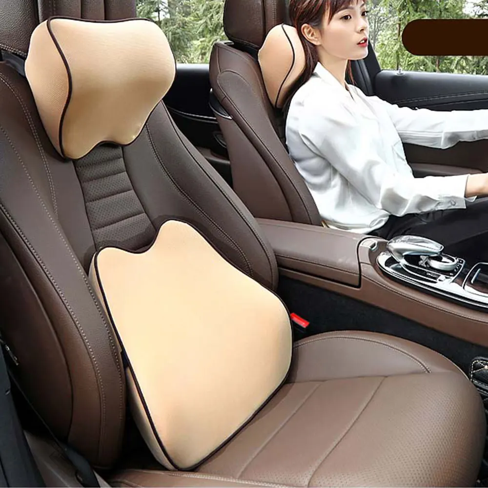 

Comfortable Waist Pillow Car Seat Lumbar Pillow Universal Memory Foam Lumbar Pad Car Accessories