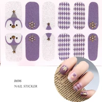 diy nail wraps 3d full cover nails sticker art decorations manicure adhesive vinyls valentine gift 7sheets set mix style