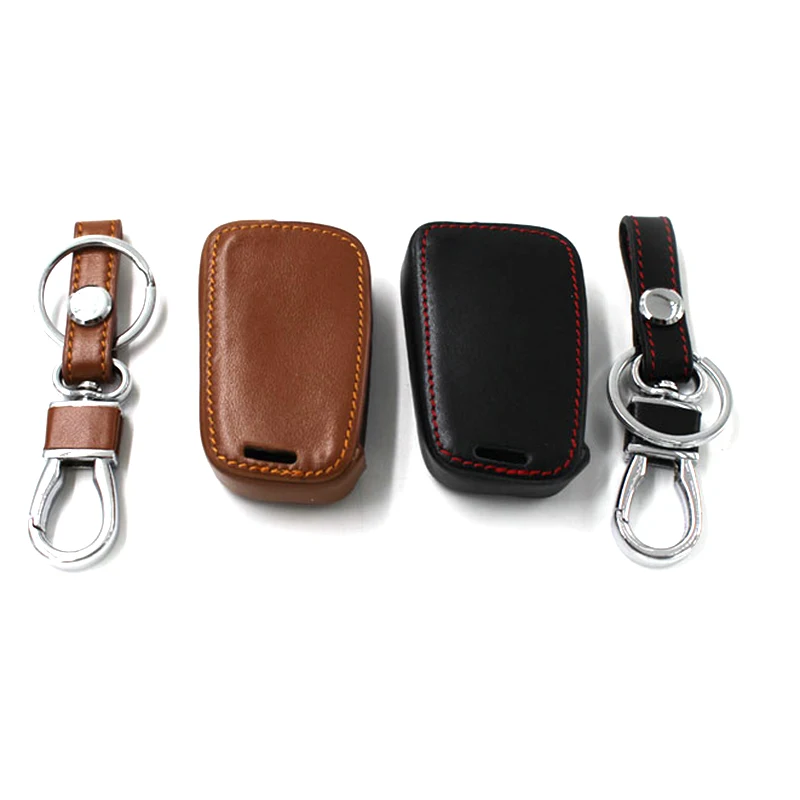 Чехол для ключей CNWAGNER черный кожаный с кольцом-держателем Стайлинг автомобиля VW