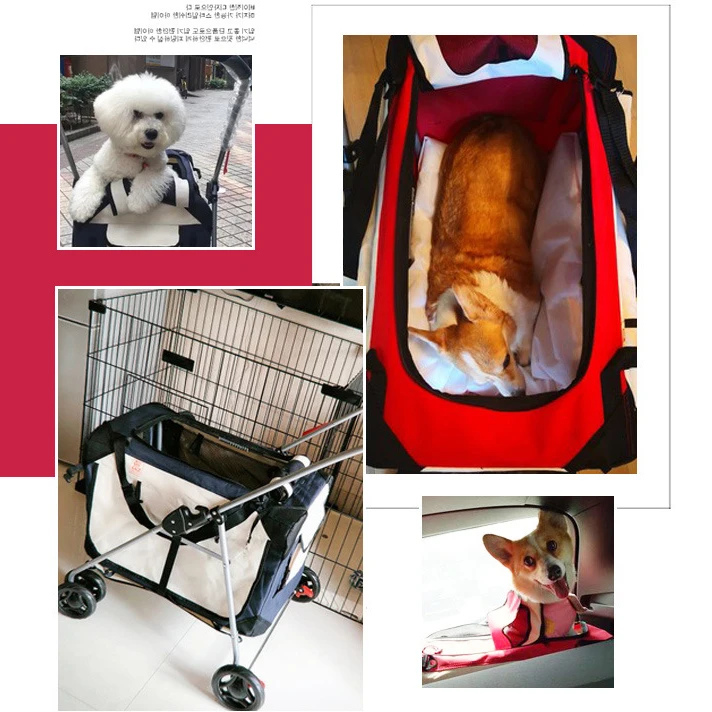 Складная переноска для собак/кошек сумка путешествий домашних животных коляски