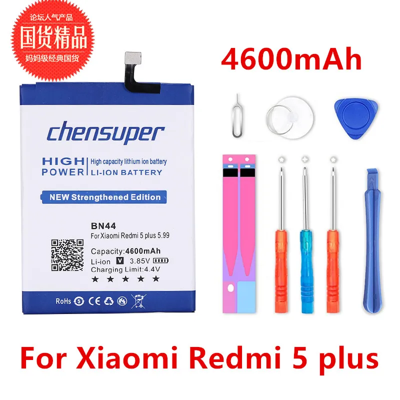 Новый аккумулятор BM39 BM35 BN43 BN44 BN45 для Xiaomi Redmi Note 5 батарея MIUI M6 Mi6 Mi 6 4 4X 4C Mi4C Hongmi plus +