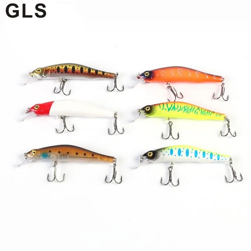 

GLS brand laser long shot fake bait fish hook 8cm/9.7g reusable and environmentally friendly bionic bait Mino fake bait fishing