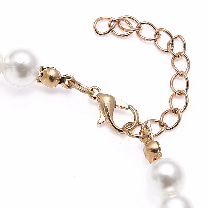 Комплект женских украшений с искусственным жемчугом Свадебный комплект из