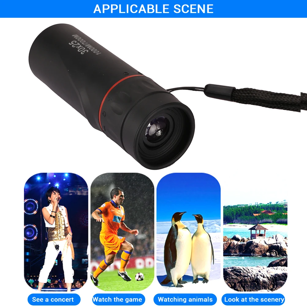 Портативный мини-бинокль телескоп HD профессиональный наружный ночной охотничий