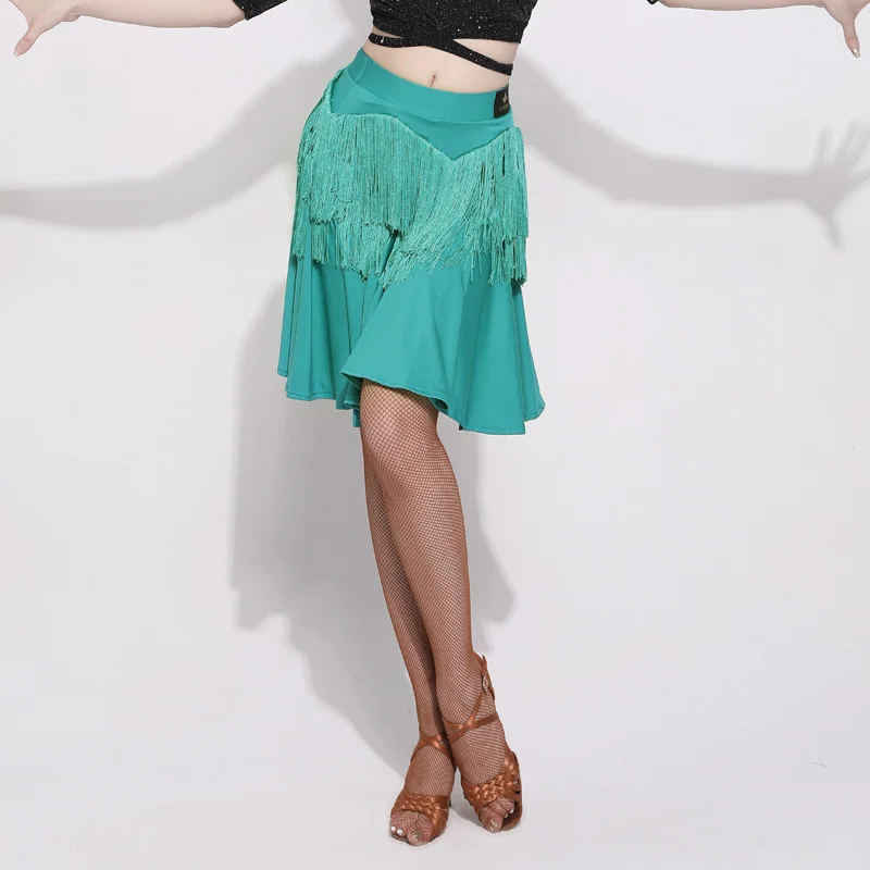 

Юбка женская с бахромой для латиноамериканских танцев, Танго, сальсы, ча-румбы