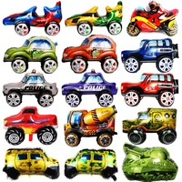 large size 4d cartoon car balloons race car motorcycle excavator foil balloon birthday party decorations children gifts globos