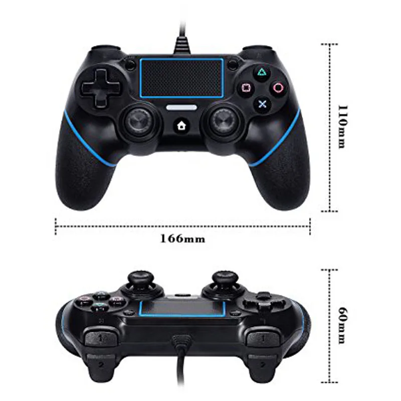 Для PS4 USB проводной контроллер геймпад джойстик для Sony Playstation многократная