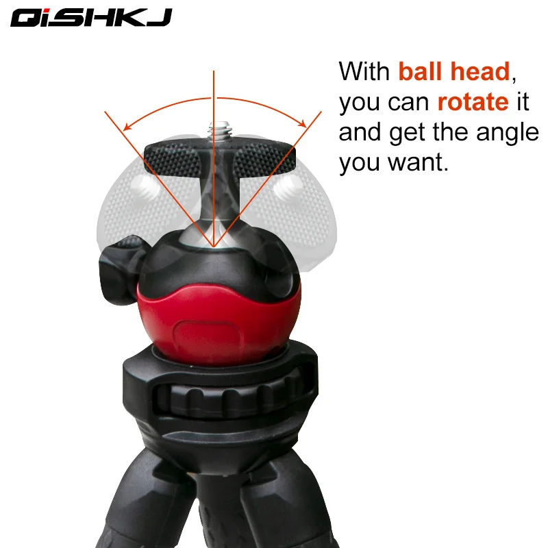 Гибкий штатив Осьминог для телефона с металлическим держателем адаптер