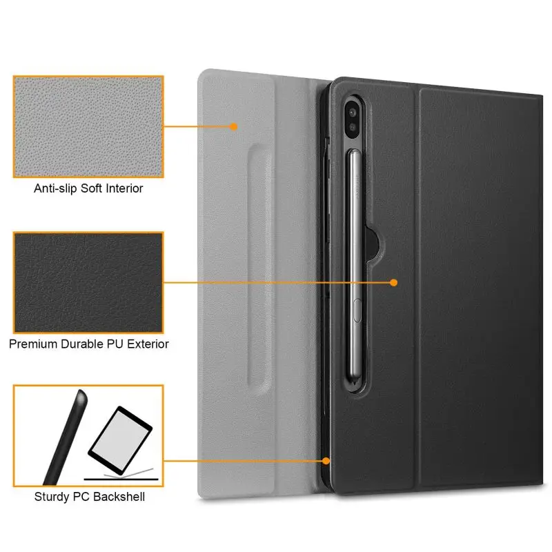 

PU Leather Case Bluetooth Keyboard For Samsung Tab S6 10.5 SM-T860 Ultra Thin Split Bluetooth Keyboard Pen-absorbing Version