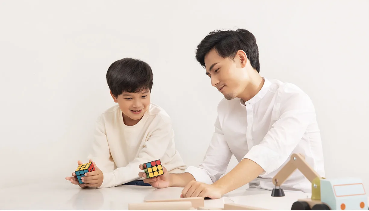 Xiaomi Smart Magic Cube работает с приложением Mijia Xiomi Умный кубик Рубика Синхронизация Bluetooth подключение гоночная структура для детей Подарки