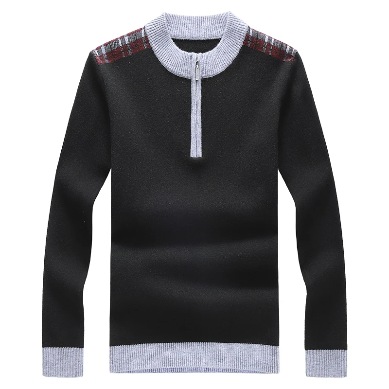 Свитер на молнии мужской модный винтажный новый стиль мужские свитера и пуловеры