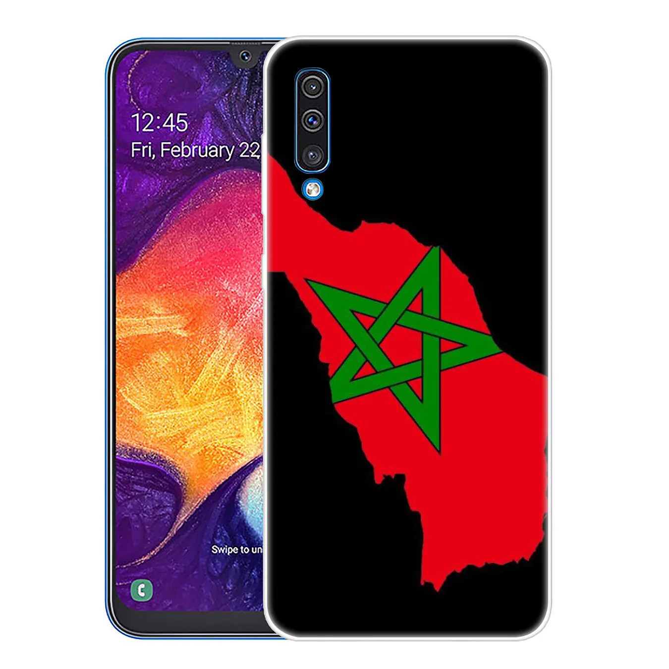 2 Lavaza с изображением флага Марокко футбол чехол для телефона чехол для samsung Galaxy A70 A60 A50 A40 A30 A20 A10 M10 M20 M30 M40 A20e крышка - Цвет: 2