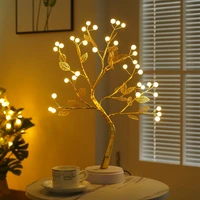christmas led fairy night light tree fairy lights usb battery operated for home party bedroom bedside table lamp decoration