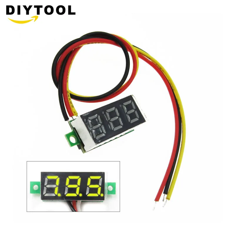 0 28 DC 100V Цифровой Красный светодиодный вольтметр Индикатор напряжения для