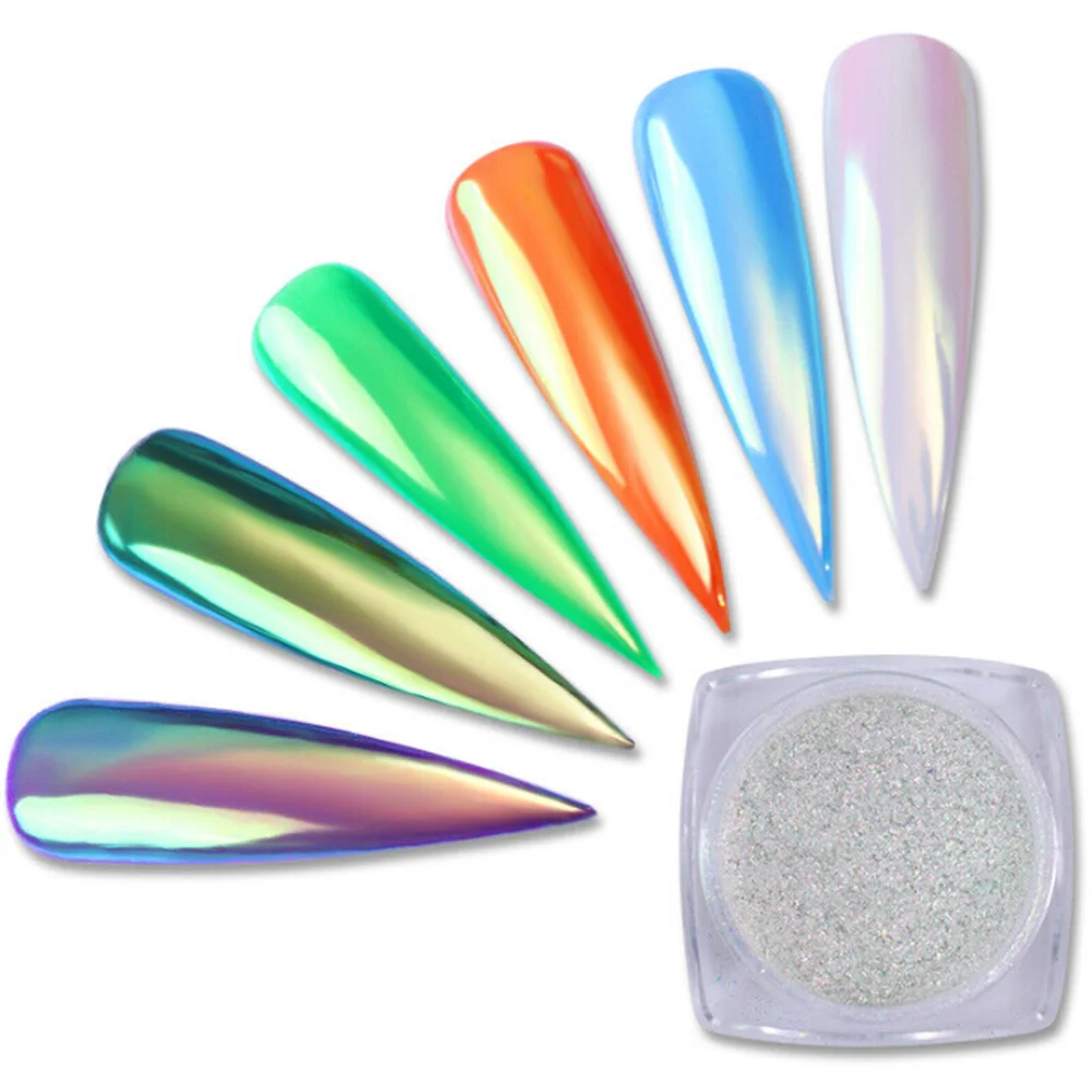 1 шт. 2g Русалка блеск для ногтей порошок жемчужный Корпус Мерцающий пигмент