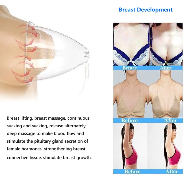 Vacuum Breast Enlargement & Buttock Lifting Massage Cupping Device For Slimming Lymphatic Drainage and Anti-Cellulite