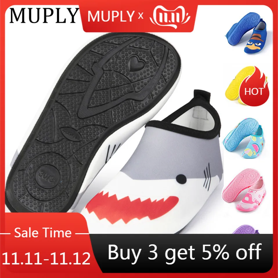 

Kids Beach Summer Outdoor Wading Shoes Swimming Surf Sea Slippers Quick-Dry Aqua Shoes Boys Girls Soft foldable Water Shoes