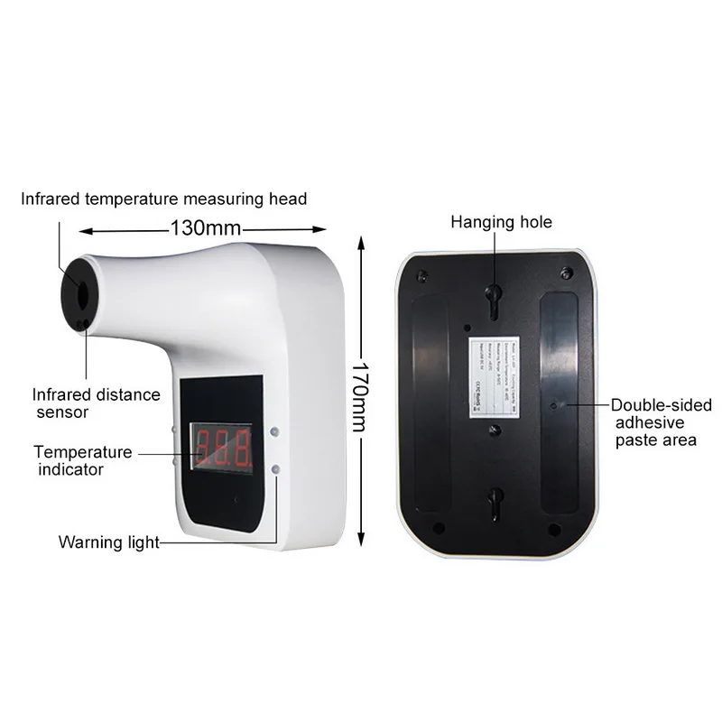 Настенный смарт датчик портативный автоматический температуры тела