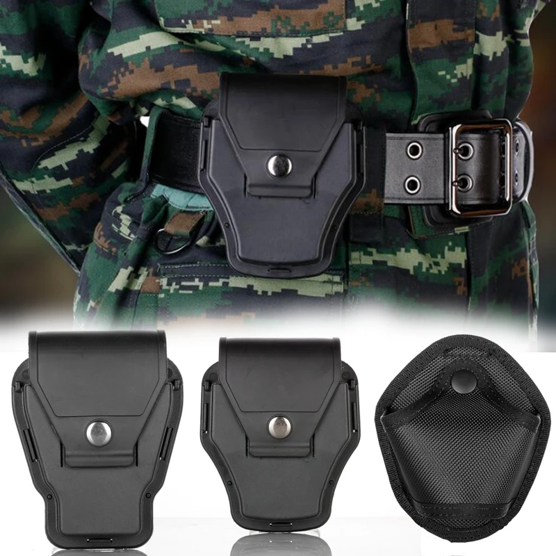 

New standard Quick Release Handcuff Case Steel Nylon Molle Cuff Sleeve Handcuff Pouch for Duty Belt with Secure Snap