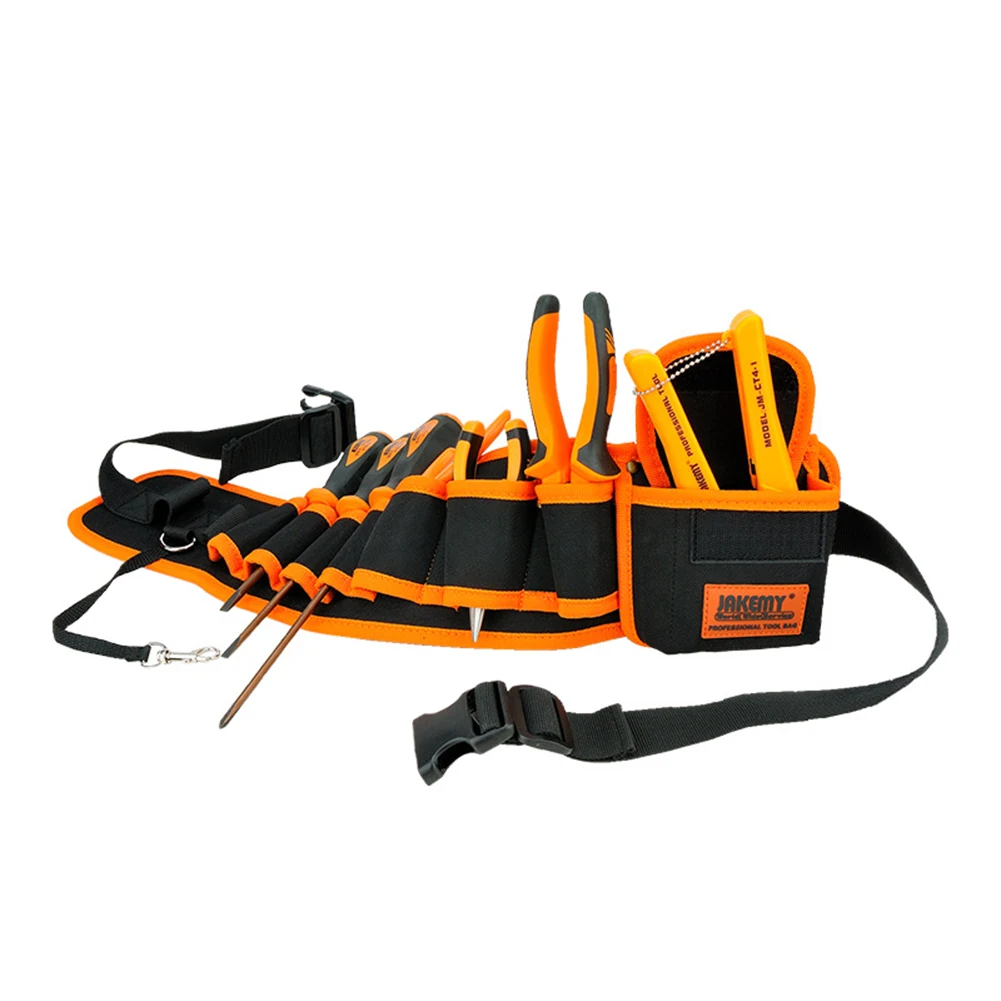 

Multi-pockets Tool Waist Bag Electrician Tool Bag Organizer Carrying Case Pouch Hardware Adjustable Storage Belt