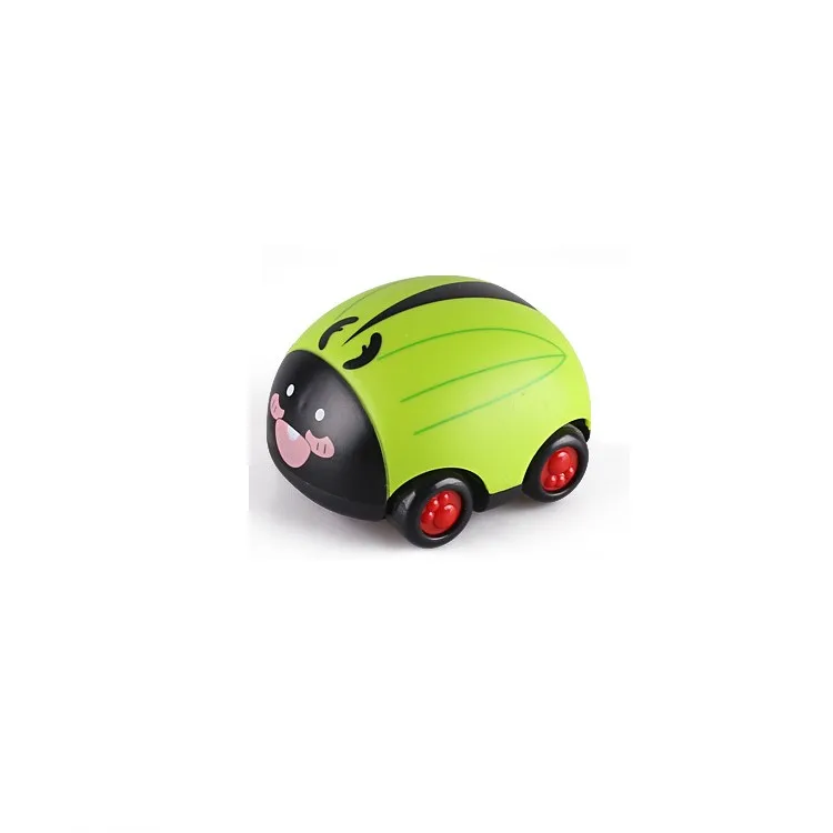 Green Мультяшная мини-игрушка модель автомобиля 1:43 Oyuncak Araba милый Q версия ABS оттягивающая модель автомобиля детские игрушки подарок для детей - Цвет: Green