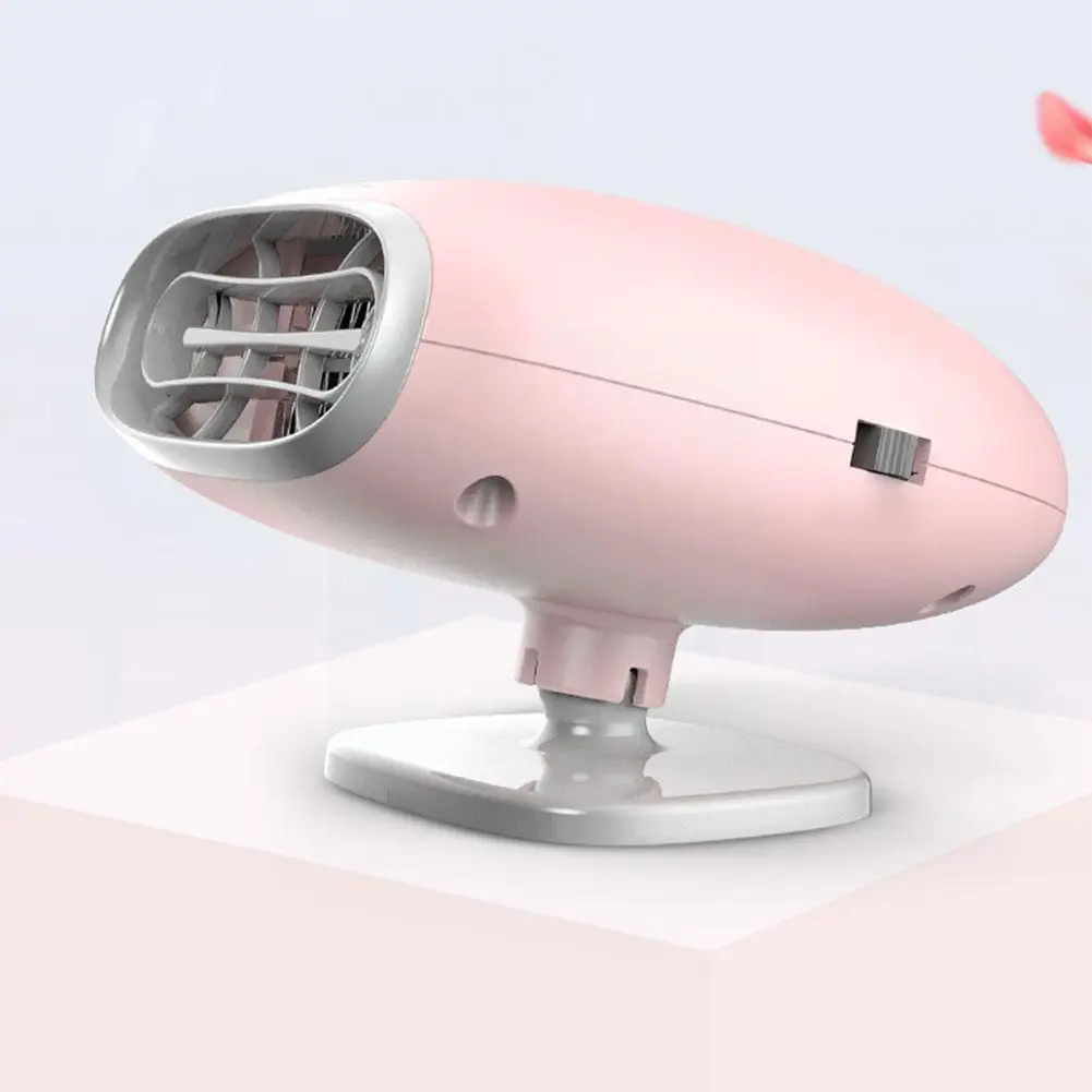 

12V Car Truck Auto Heater Mini Hot Cool Fan Windscreen Demister Black Defroster Window Color Pink R9Z7