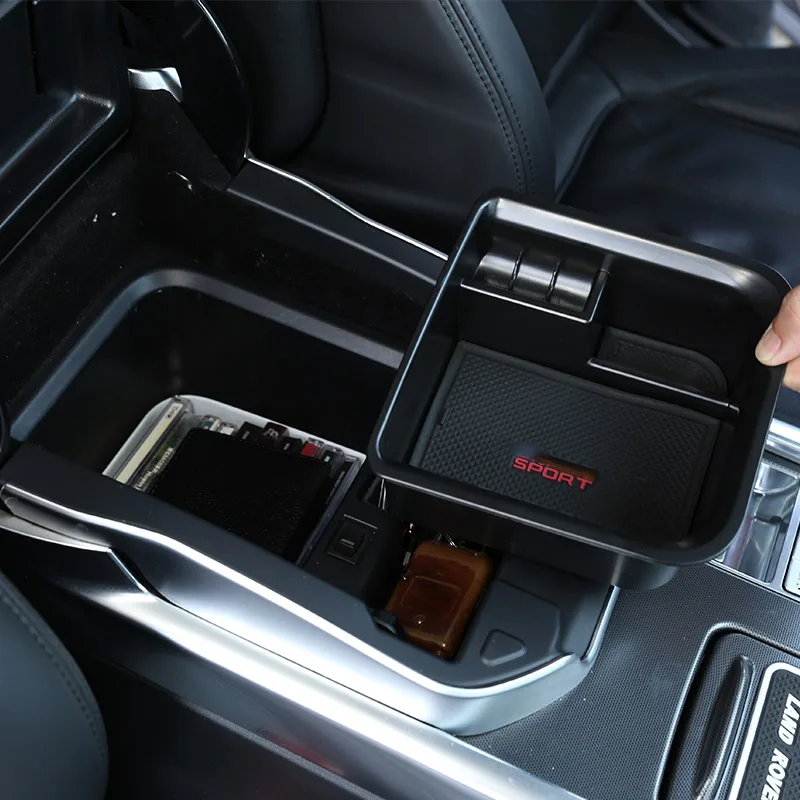 

For Land Rover Range Rover Vogue Sport 13-17 Central Storage Box Door Phone Glove Armrest Box Car Accessories（With refrigerator）