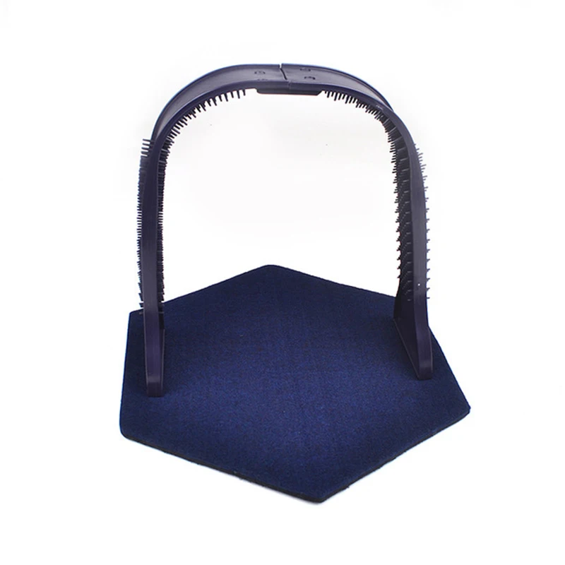Dark Blue SMARTPET щетка для домашних животных, расческа, игрушка для кошек, пластиковая щетина для царапин, арка, массажер, самоуход, удаление волос, кошки, скребок, принадлежности - Цвет: Dark Blue