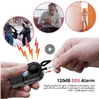 3 в 1, многофункциональная сигнализация для кемпинга, 120 дБ