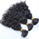 3 шт.партия, натуральные индийские волосы для наращивания, без переплетения, для женщин