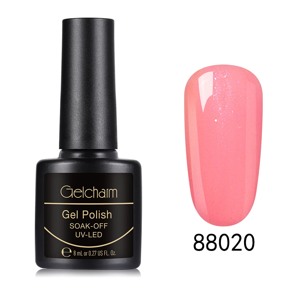 88020 Gelcharm 8 мл сменная серия Гель-лак для ногтей УФ светодиодный отмачиваемый лак для ногтей Блеск для ногтей салон маникюрный лак - Цвет: 88020
