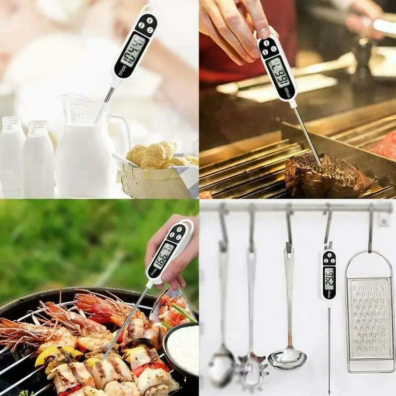 

Digital Kitchen Food Thermometer Meat Milk Coffee Cooking Food Probe Grill T4A6
