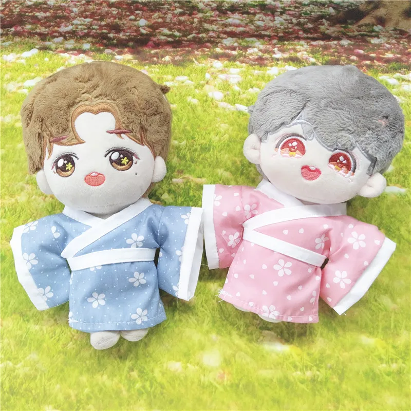 Бесплатная доставка кукла идол 20 см одежда японское кимоно Корейская плюшевая со