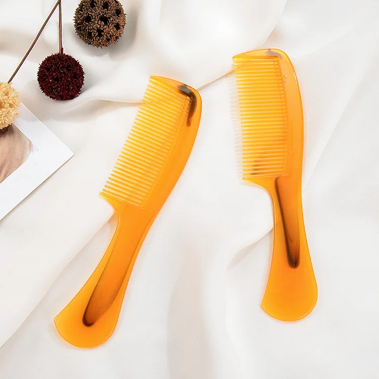 Расческа для волос щетка из бычьего рога уход за волосами Массажная с ручкой