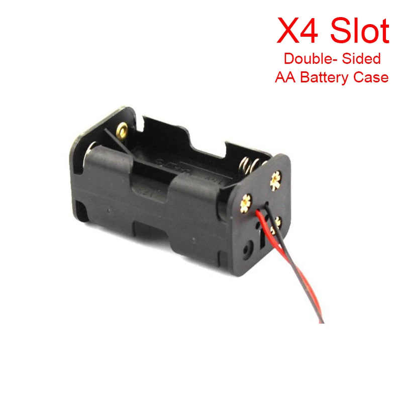 

2021 New 1 2 3 4 8 Slots AA Battery Case Box AA LR6 HR6 Battery Holder Storage Case With Lead Wire Bateria Protection Container