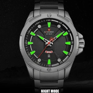 Watches Men Top Luxury Brand NAVIFORCE Analog  Men Stainless Steel Waterproof Quartz Wristwatch Date