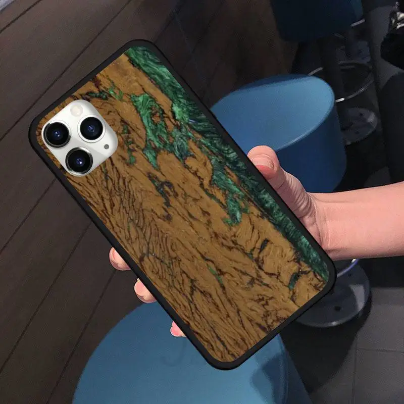 

Traveler Protective Wood Resin art Phone Case for iPhone 11 12 pro XS MAX 8 7 6 6S Plus X 5S SE 2020 XR Soft silicone Coque